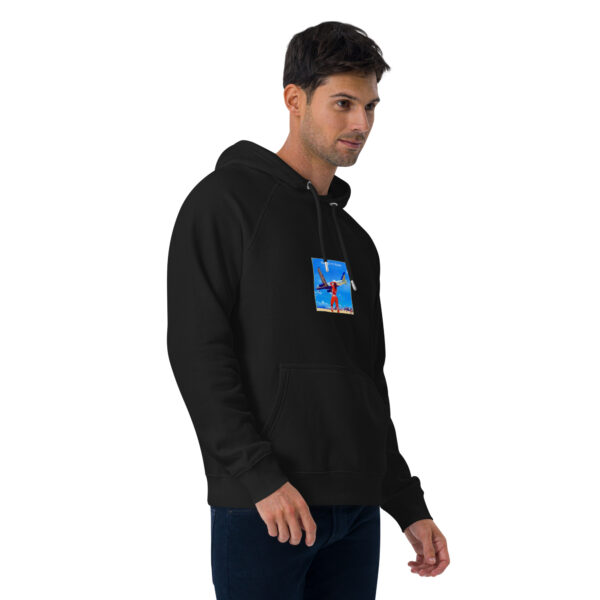 Unisex eco raglan hoodie - Image 9